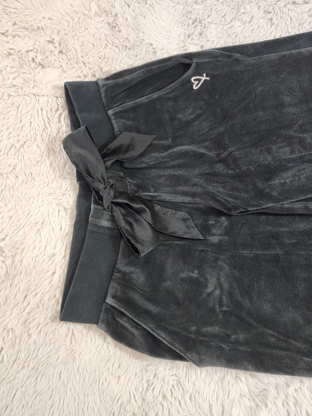 Victoria's Secret Black Velour Lounge Joggers - Size XS